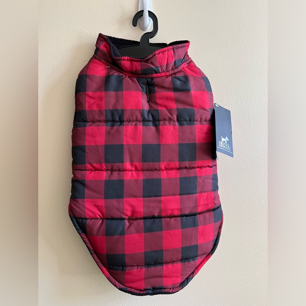 Hotel Doggy Checked Jacket with Fleece Lining.